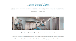 Desktop Screenshot of cameobridal.net
