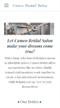 Mobile Screenshot of cameobridal.net