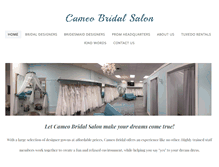 Tablet Screenshot of cameobridal.net